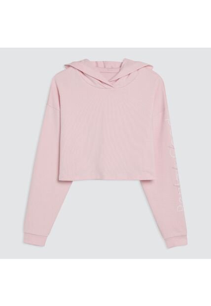 Hoodie Mujer Ostu  Rosa Poliéster 40060225-2341