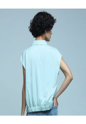 Camisa Para Mujer Manga Sisa Color Verde Marca Ostu #40010168