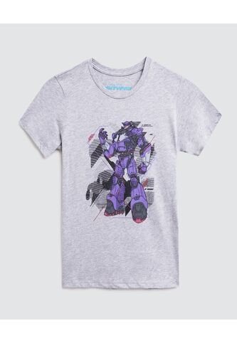 Camiseta Para Niño Manga Corta Color Gris  Marca Ostu #80090125 Ostu