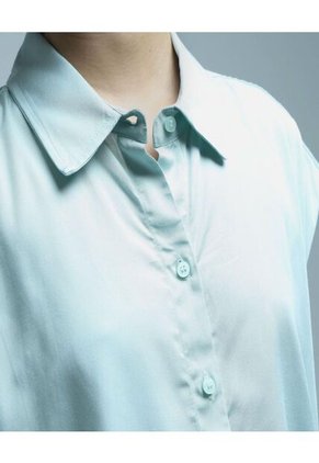 Camisa Para Mujer Manga Sisa Color Verde Marca Ostu #40010168