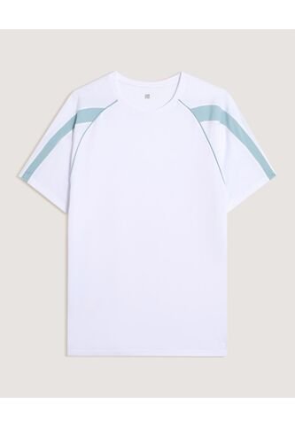 Camiseta  Para Hombre Manga Corta Cuello Redondo Color Blanco Marca Ostu #60091852 Ostu