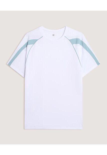 Camiseta  Para Hombre Manga Corta Cuello Redondo Color Blanco Marca Ostu #60091852