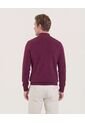 Saco Para Hombre Cuello Alto O Cuello Tortuga Color Vino Marca Ostu #60330037 de Ostu