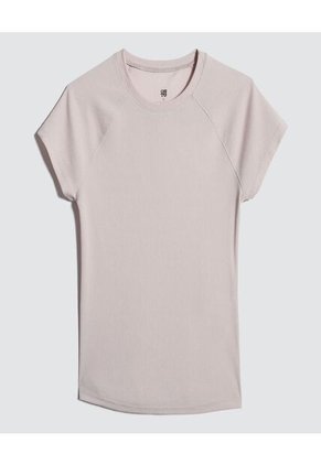 Camiseta Para Mujer Manga Corta Color Beige Marca Ostu #40092140