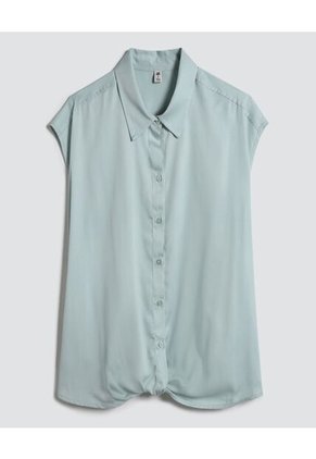 Camisa Para Mujer Manga Sisa Color Verde Marca Ostu #40010168