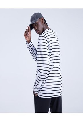 Camiseta Para Hombre Manga Larga Color Blanco Marca Ostu #60090938