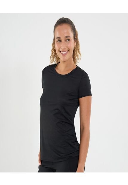 Camiseta Para Mujer Manga Corta Cuello Redondo Color Negro Marca Ostu #40091739