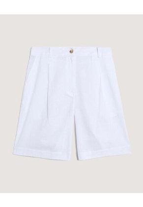 Bermuda Para Mujer Regular Corto Color Blanco Marca Ostu #40100118