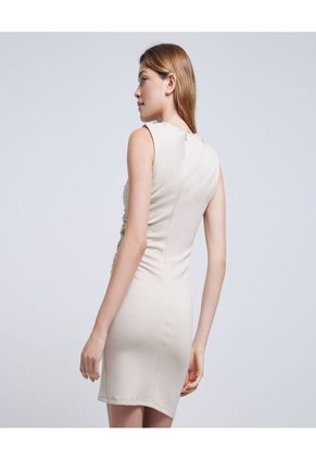 Vestido Para Mujer Manga Sisa Color Beige Marca Ostu #40170258