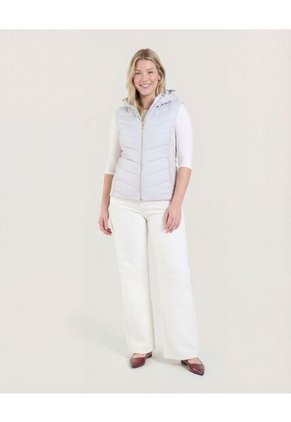 Chaleco  Para Mujer Acolchado Color Café Marca Ostu #40250012