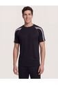 Camiseta  Para Hombre Manga Corta Cuello Redondo Color Negro Marca Ostu #60091854 de Ostu