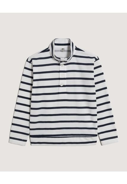 Buzo  Infantil Niño Cuello Alto O Cuello Tortuga Color Crema Marca Ostu #80060196