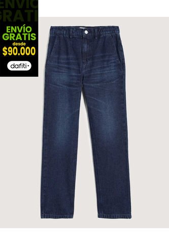 Jean  Infantil Niño Regular Color Azul Marca Ostu #80160096 Ostu