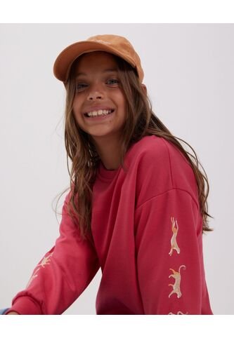 Buzo Para Niña Cuello Redondo Color Rosado  Marca Ostu #90060082 Ostu