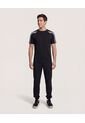 Camiseta  Para Hombre Manga Corta Cuello Redondo Color Negro Marca Ostu #60091854 de Ostu