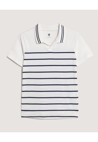 Polo  Infantil Niño Manga Corta Color Crema Marca Ostu #80110118 Ostu