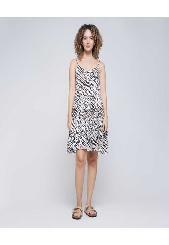 Vestido Para Mujer M/Sisa Medio Color Crema Marca Ostu #40170272 Ostu