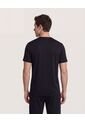 Camiseta  Para Hombre Manga Corta Cuello Redondo Color Negro Marca Ostu #60091854 de Ostu