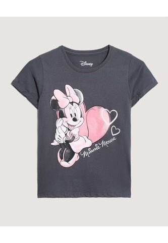 Camiseta  Infantil Niña Manga Corta Cuello Redondo Color Gris Marca Ostu #90090351 Ostu