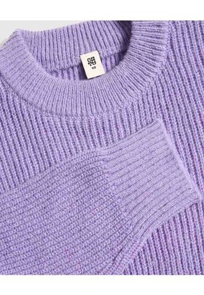 Saco Para Niña Cuello Redondo Color Lila  Marca Ostu #90330005