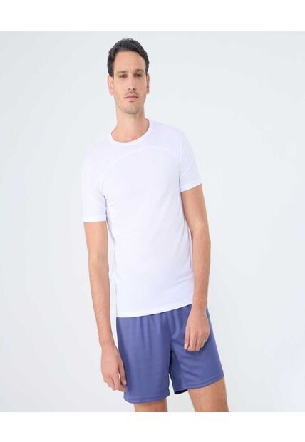 Camiseta Para Hombre Manga Corta Cuello Redondo Color Blanco Marca Ostu #60091490