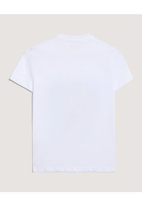 Camiseta Infantil Niño Manga Corta Cuello Redondo Color Blanco Marca Ostu #80090327