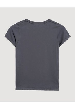 Camiseta  Infantil Niña Manga Corta Cuello Redondo Color Gris Marca Ostu #90090351