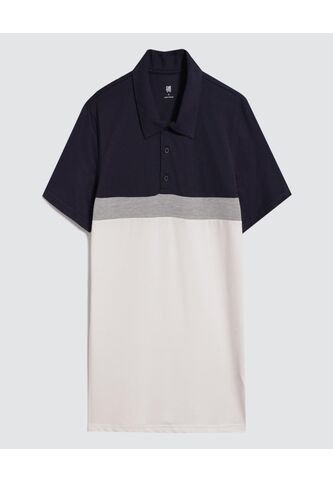 Polo Para Hombre Cuello Maquina Sin Bolsillo Color Azul  Marca Ostu #60110711 Ostu