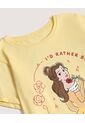 Camiseta  Infantil Niña Manga Corta Cuello Redondo Color Amarillo Marca Ostu #90090347 de Ostu