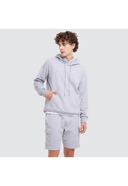 Hoodie Hombre Ostu  Gris Poliéster