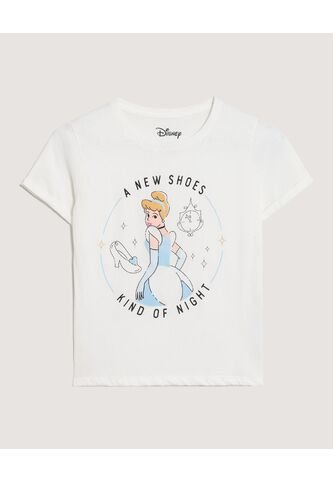 Camiseta  Infantil Niña Manga Corta Cuello Redondo Color Crema Marca Ostu #90090346 Ostu