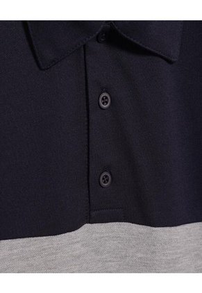 Polo Para Hombre Cuello Maquina Sin Bolsillo Color Azul  Marca Ostu #60110711