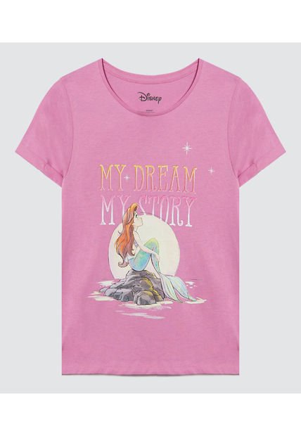 Camiseta Para Niña Manga Corta Color Rosa Marca Ostu #90090261