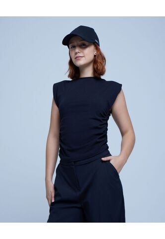 Camiseta Para Mujer Manga Sisa Color Negro Marca Ostu #40091946 Ostu