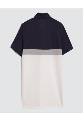 Polo Para Hombre Cuello Maquina Sin Bolsillo Color Azul  Marca Ostu #60110711