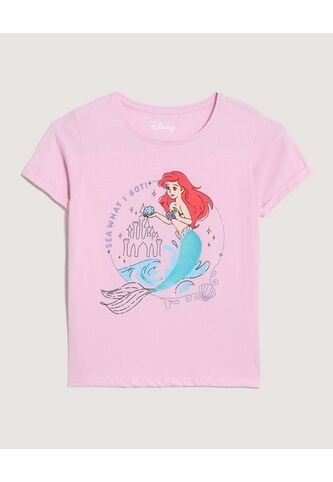 Camiseta  Infantil Niña Manga Corta Cuello Redondo Color Rosado Marca Ostu #90090348 Ostu