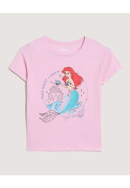 Camiseta  Infantil Niña Manga Corta Cuello Redondo Color Rosado Marca Ostu #90090348