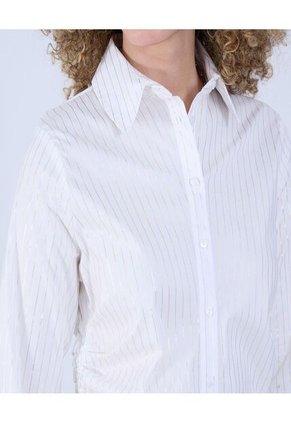 Camisa Para Mujer Manga Larga Color Crudo Marca Ostu #40010280