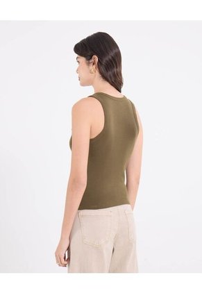 Camiseta  Para Mujer Manga Sisa Cuello Redondo Color Verde Marca Ostu #40092557