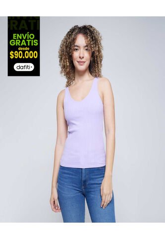 Camiseta Para Mujer Manga Sisa Color Lila  Marca Ostu #40091649 Ostu