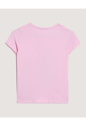 Camiseta  Infantil Niña Manga Corta Cuello Redondo Color Rosado Marca Ostu #90090348