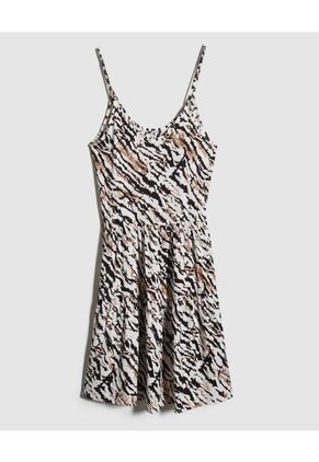 Vestido Para Mujer M/Sisa Medio Color Crema Marca Ostu #40170272