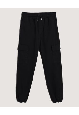 Pantalón  Infantil Niño Jogger Color Negro Marca Ostu #80070087 Ostu