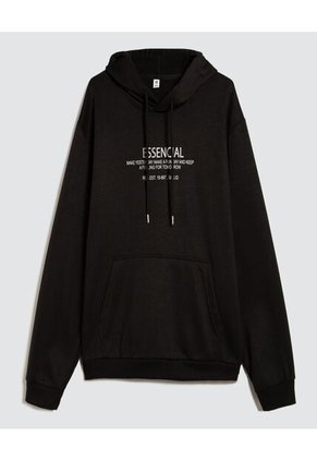 Buzo Para Hombre Hoodie Color Negro Marca Ostu #60060460