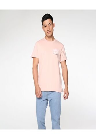 Camiseta Para Hombre Manga Corta Color Rosado  Marca Ostu #60090842 Ostu