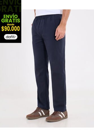 Pantalón  Para Hombre Chino Color Azul Marca Ostu #60070496 Ostu