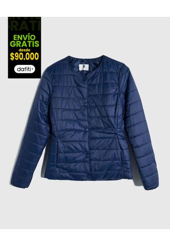 Chaqueta Para Mujer Acolchada Color Azul  Marca Ostu #40080199 Ostu