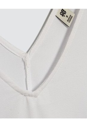 Blusa Para Mujer Manga Sisa Color Blanco Marca Ostu #40120937