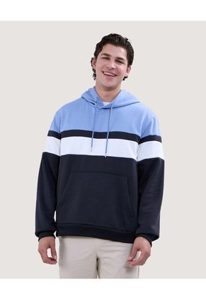 Buzo Para Hombre Hoodie Color Azul  Marca Ostu #60060463