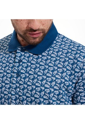 Polo Hombre Ostu Azul Poliéster